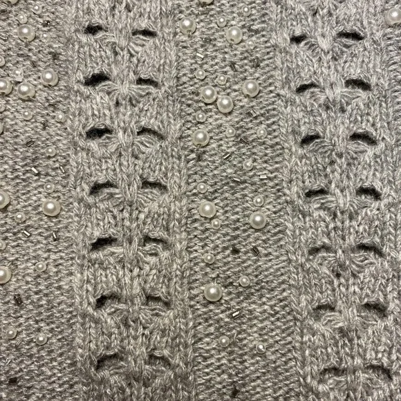 Lauren Ralph Lauren Gray Knit Infinity Scarf 
Wool blend - Picture 3 of 6